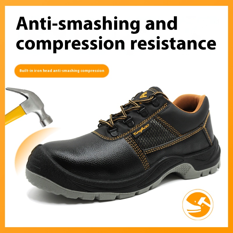 Leather Shoe Polish - Anti-Smashing Anti-Piercing İşçi Koruma Ayakkabıları Yeni